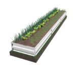 Усиленная грядка оцинкованная 0.5х5м (высота 30см)